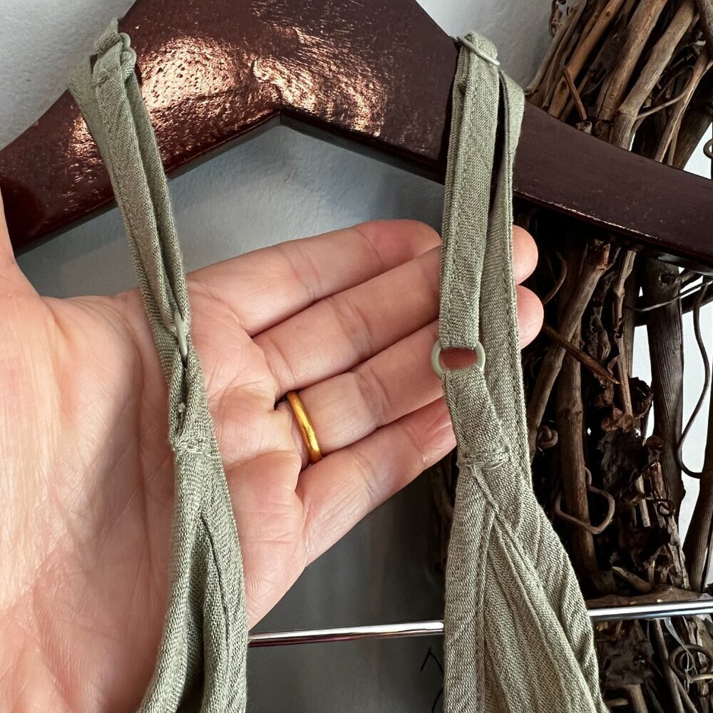 prAna Womens Fernie Wide Leg Coverup Jumpsuit in Sweet Agave Green - Picture 5 of 6